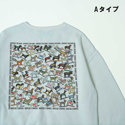 SHARES ALL OVER  LADIES SWEAT / 総柄-レディーススウェット