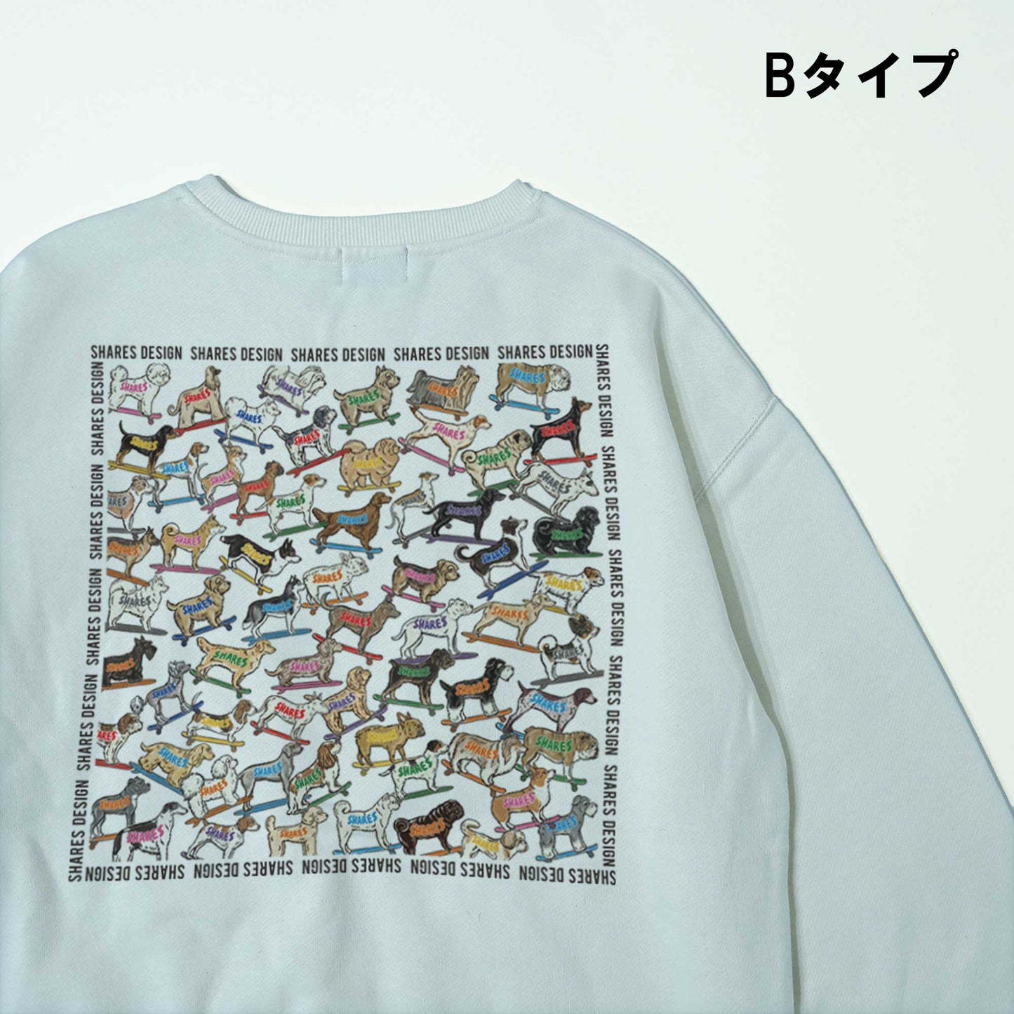 SHARES ALL OVER  LADIES SWEAT / 総柄-レディーススウェット