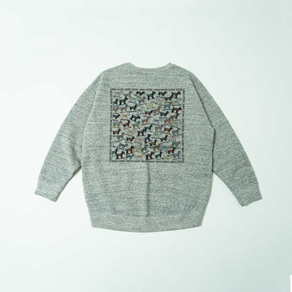 シュナウザー ALL OVER  LADIES SWEAT / 総柄-レディーススウェット