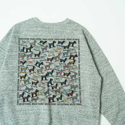 シュナウザー ALL OVER  LADIES SWEAT / 総柄-レディーススウェット