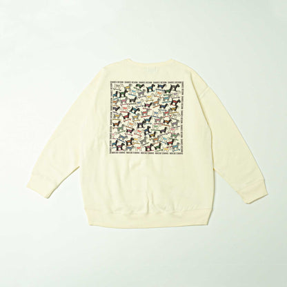 シュナウザー ALL OVER  LADIES SWEAT / 総柄-レディーススウェット