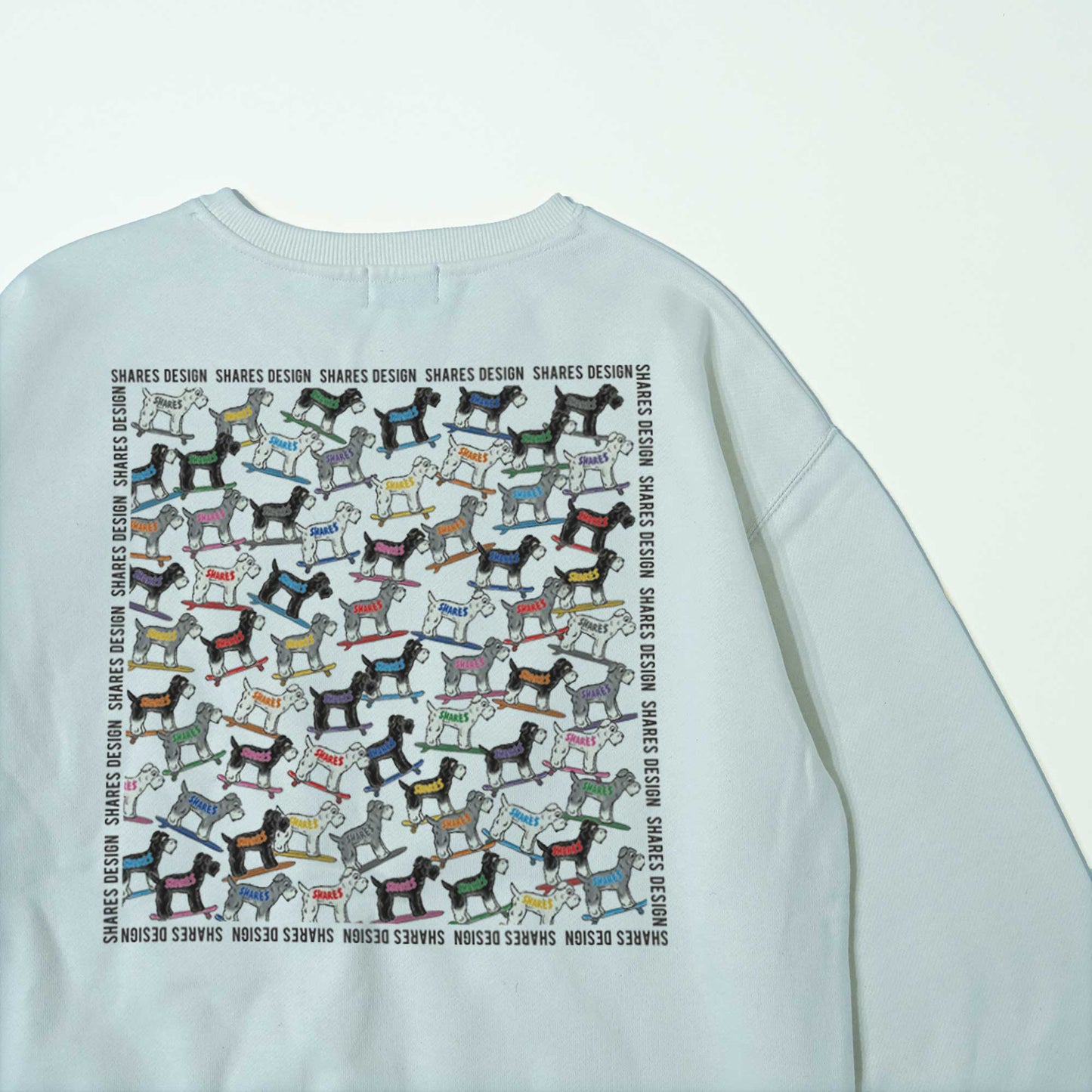 シュナウザー ALL OVER  LADIES SWEAT / 総柄-レディーススウェット