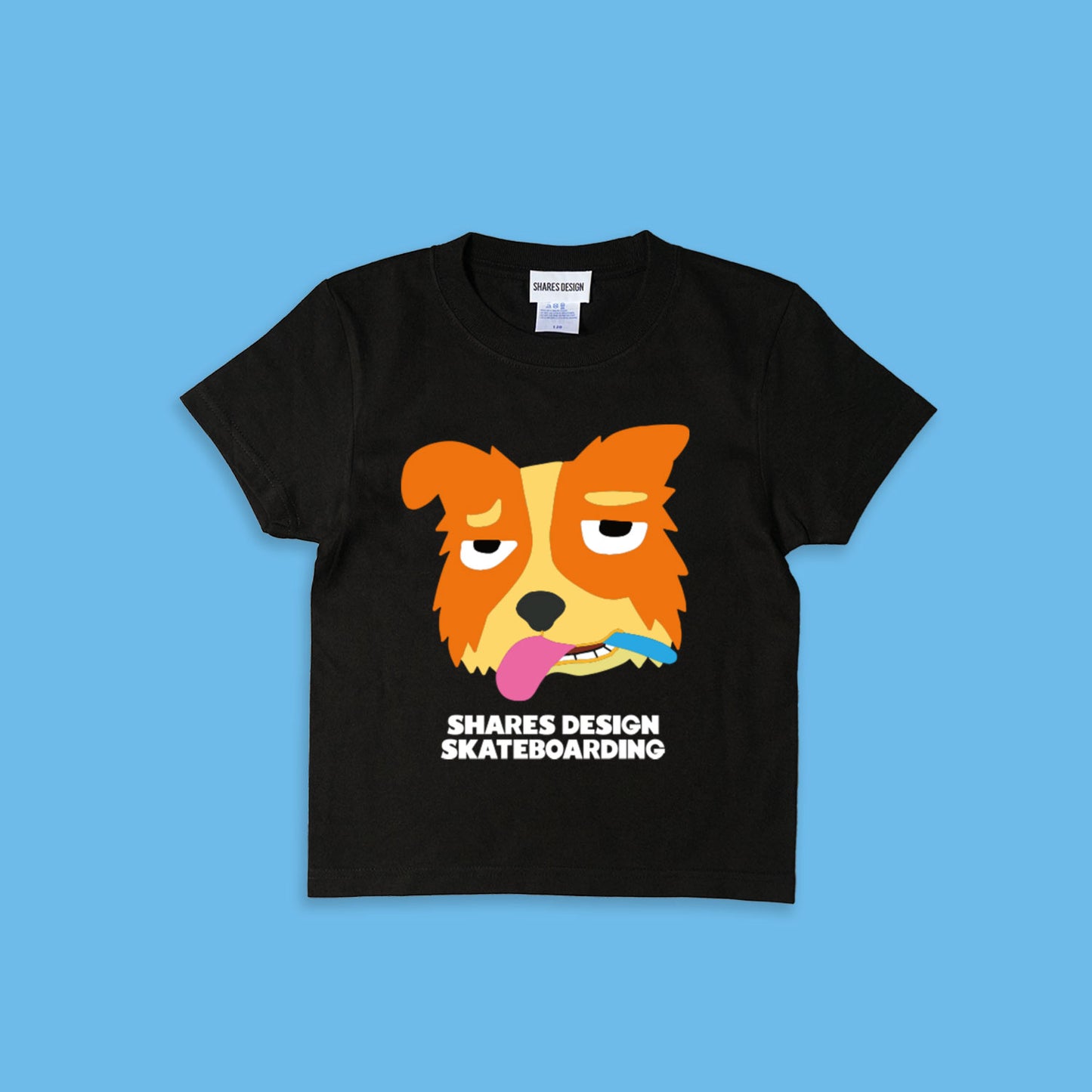 【期間限定！ 8/31 まで販売中】 SHARESDESIGN SKATEBOARDING Liberty dog city KIDST-SHIRTS/ 半袖キッズ T シャツ