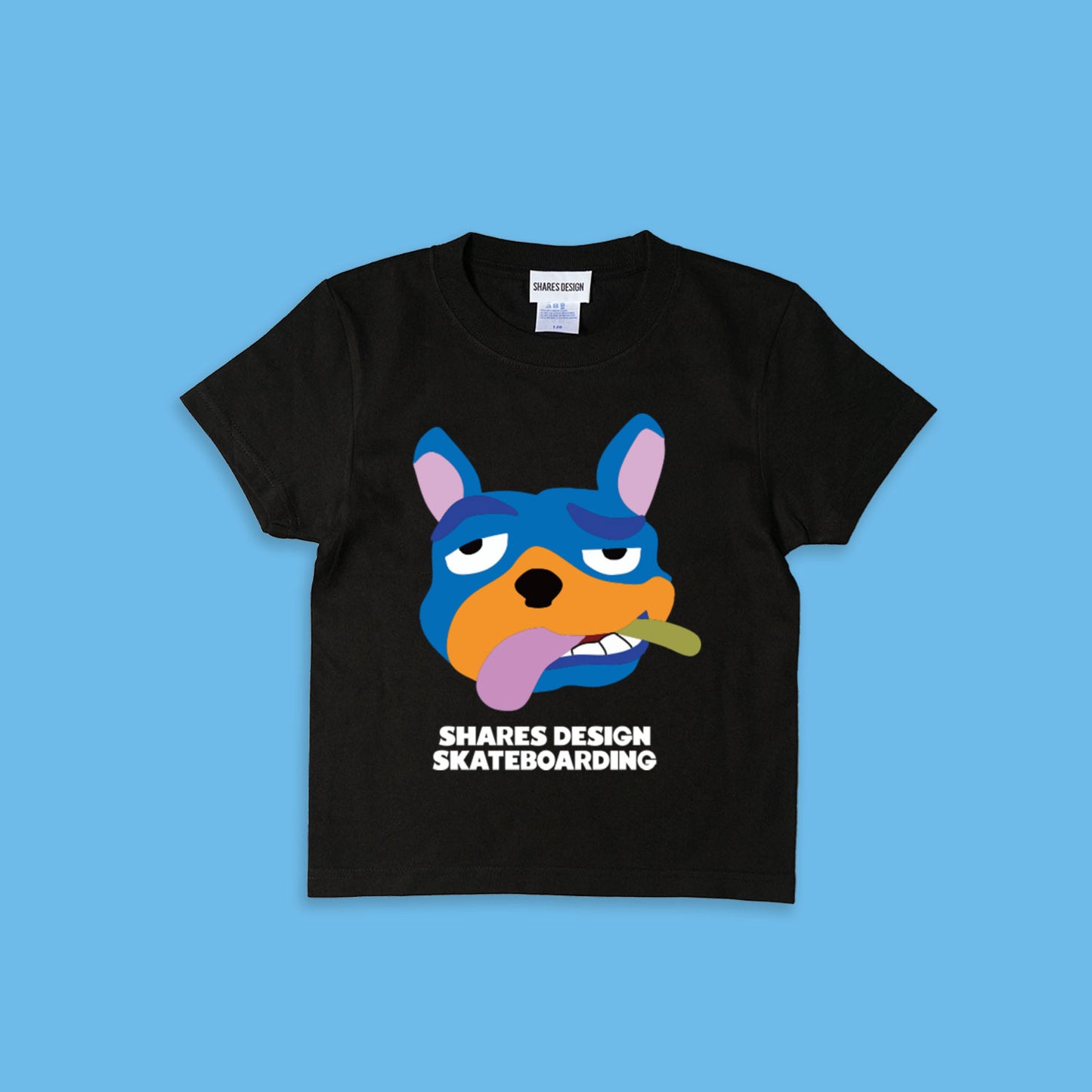 【期間限定！ 8/31 まで販売中】 SHARESDESIGN SKATEBOARDING Liberty dog city KIDST-SHIRTS/ 半袖キッズ T シャツ