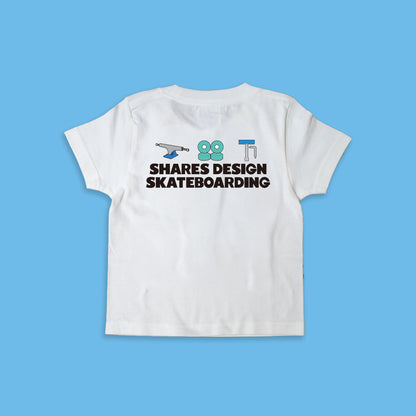 【期間限定！ 8/31 まで販売中】 SHARESDESIGN SKATEBOARDING Liberty dog city KIDST-SHIRTS/ 半袖キッズ T シャツ