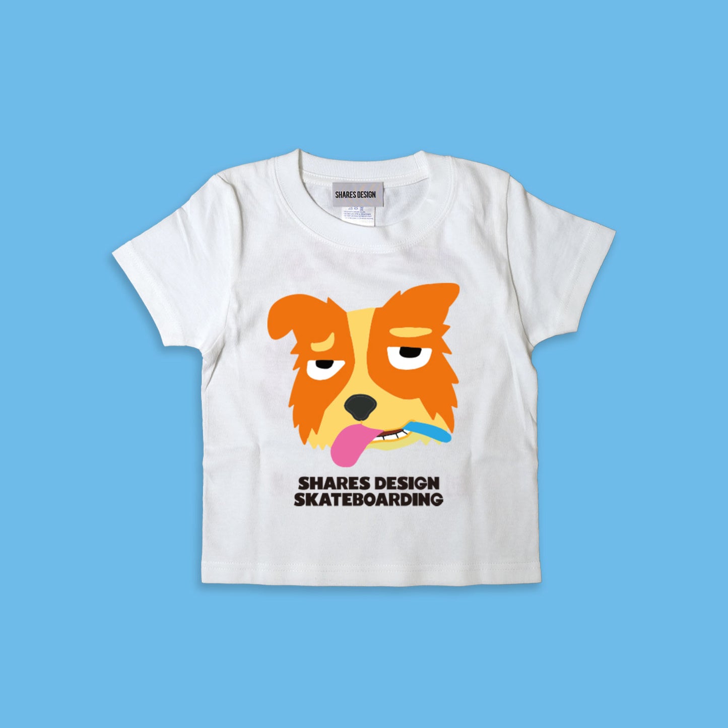 【期間限定！ 8/31 まで販売中】 SHARESDESIGN SKATEBOARDING Liberty dog city KIDST-SHIRTS/ 半袖キッズ T シャツ