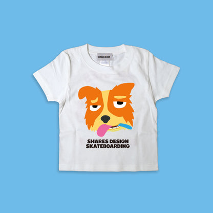 【期間限定！ 8/31 まで販売中】 SHARESDESIGN SKATEBOARDING Liberty dog city KIDST-SHIRTS/ 半袖キッズ T シャツ