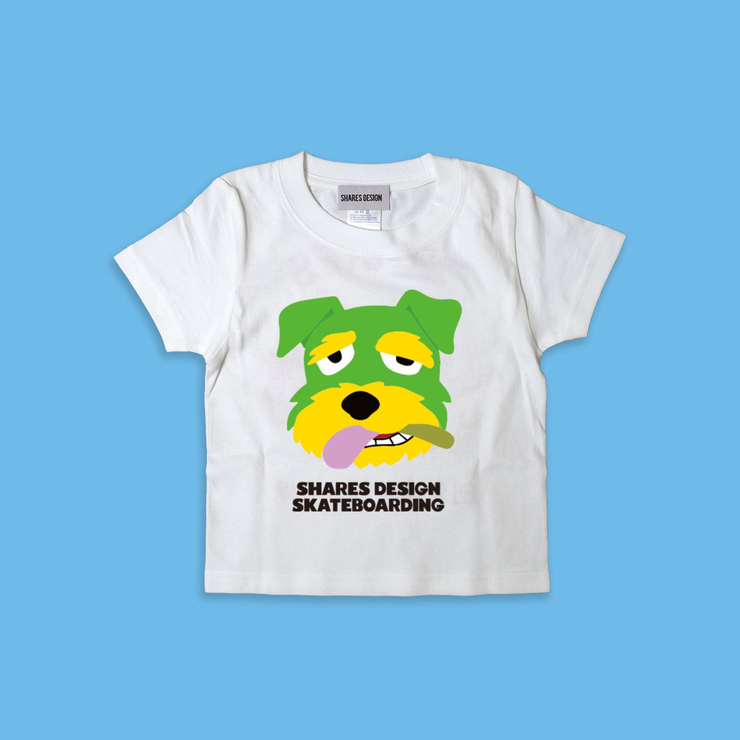 【期間限定！ 8/31 まで販売中】 SHARESDESIGN SKATEBOARDING Liberty dog city KIDST-SHIRTS/ 半袖キッズ T シャツ