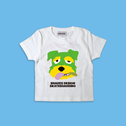 【期間限定！ 8/31 まで販売中】 SHARESDESIGN SKATEBOARDING Liberty dog city KIDST-SHIRTS/ 半袖キッズ T シャツ
