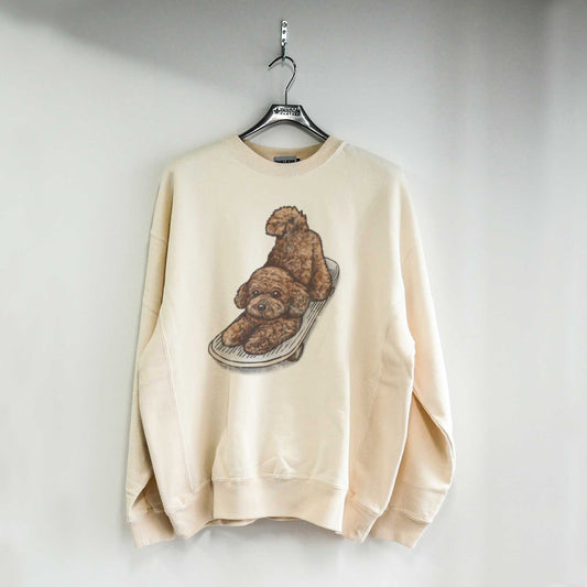 VINTAGE DOG SKATER CREW SWEAT (BUHI/TOY POODLE/DACHSHUND/JACK RUSSELL TERRIER )