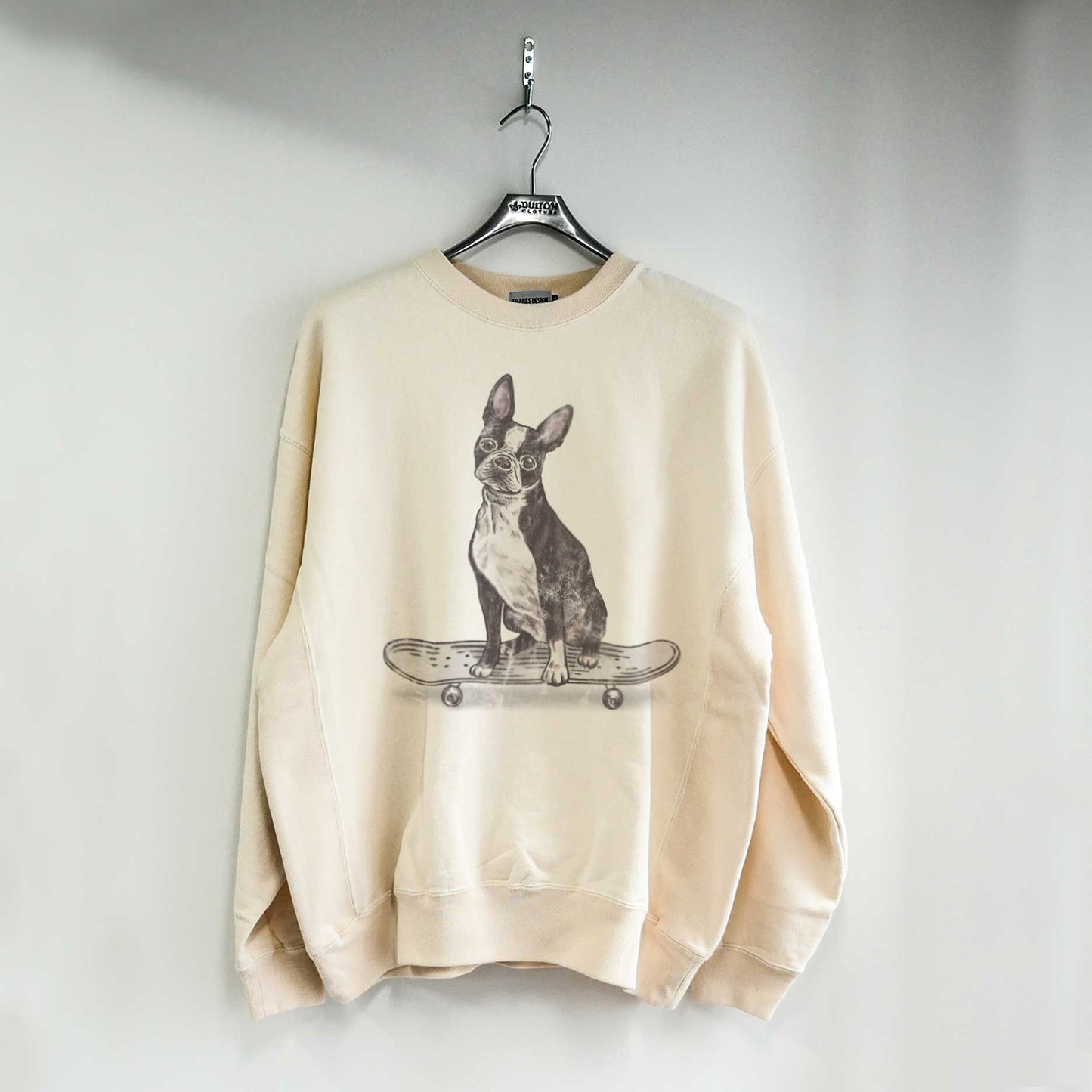 VINTAGE DOG SKATER CREW SWEAT (SHIBA/DALMATIAN/BOSTON TERRIER/CORGI )