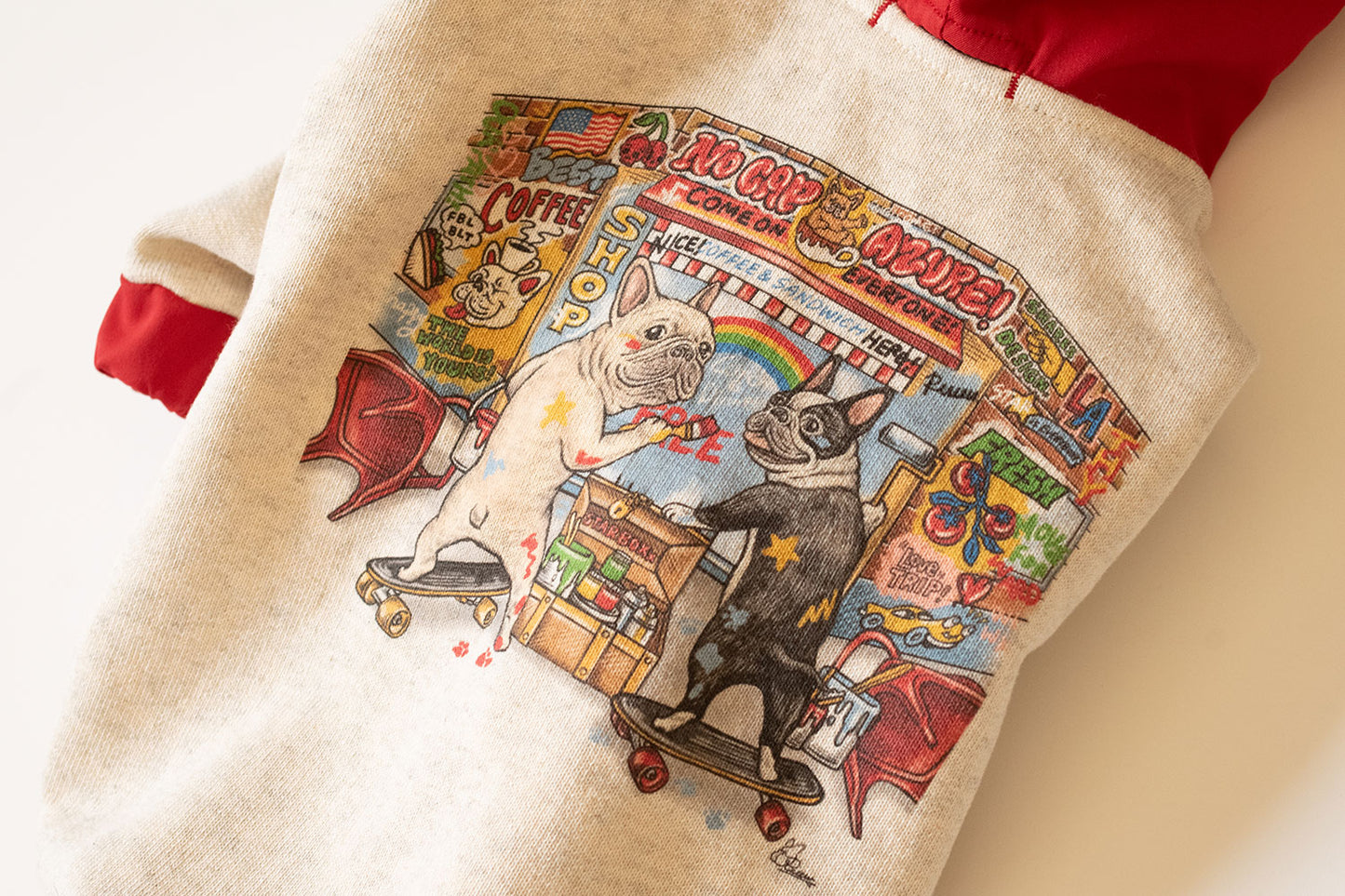 【1週間限定予約！12/17まで！】STAR★BOXx × RUUU. by SHARES DESIGN “BOUNDLESS”  GRAFFITI OUTER/ 犬服 ライトアウター（12/22~発送）