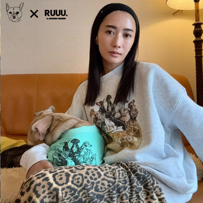 【受注生産！ 12/26 まで予約（1 月中旬～お届け）】 〈WOLFLADY×RUUU.〉 BIG SWEAT/ ビッグ裏起毛スウェット