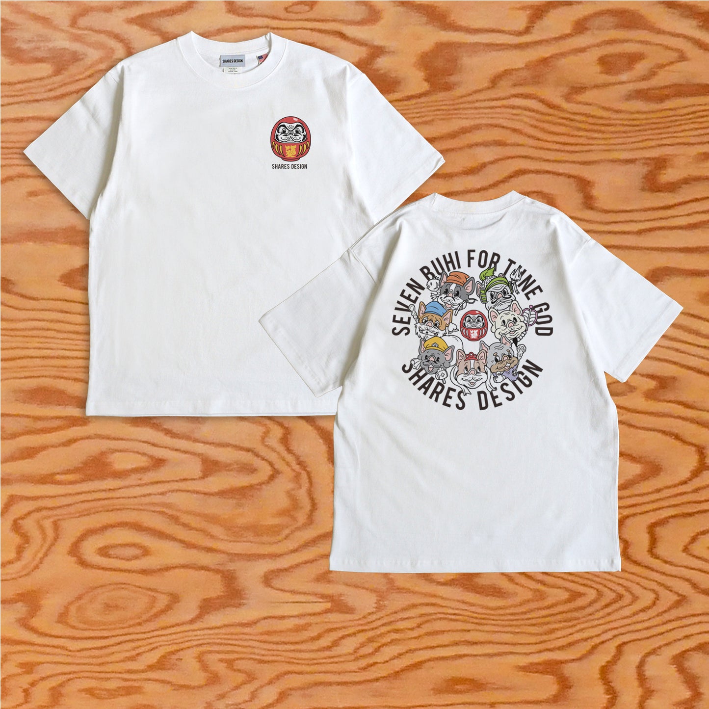 【期間限定！ 1/18 まで予約】 2026 NEW YEAR ITEM TEE- 七福神/ 半袖T シャツ