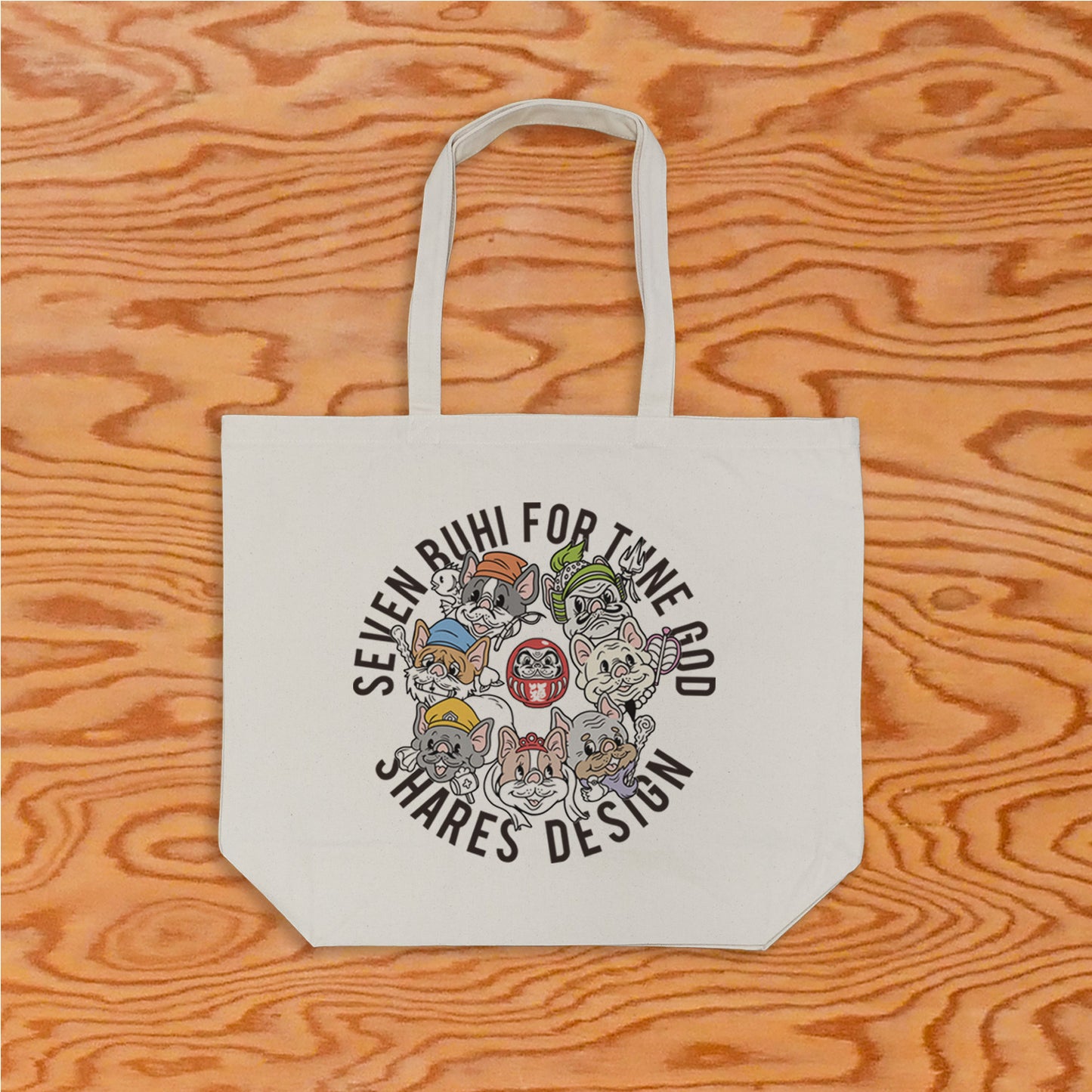 【期間限定！ 1/18 まで予約】 2026 NEW YEAR ITEM BIG TOTE BAG - 七福神/ ビッグトートバッグ（送料無料）