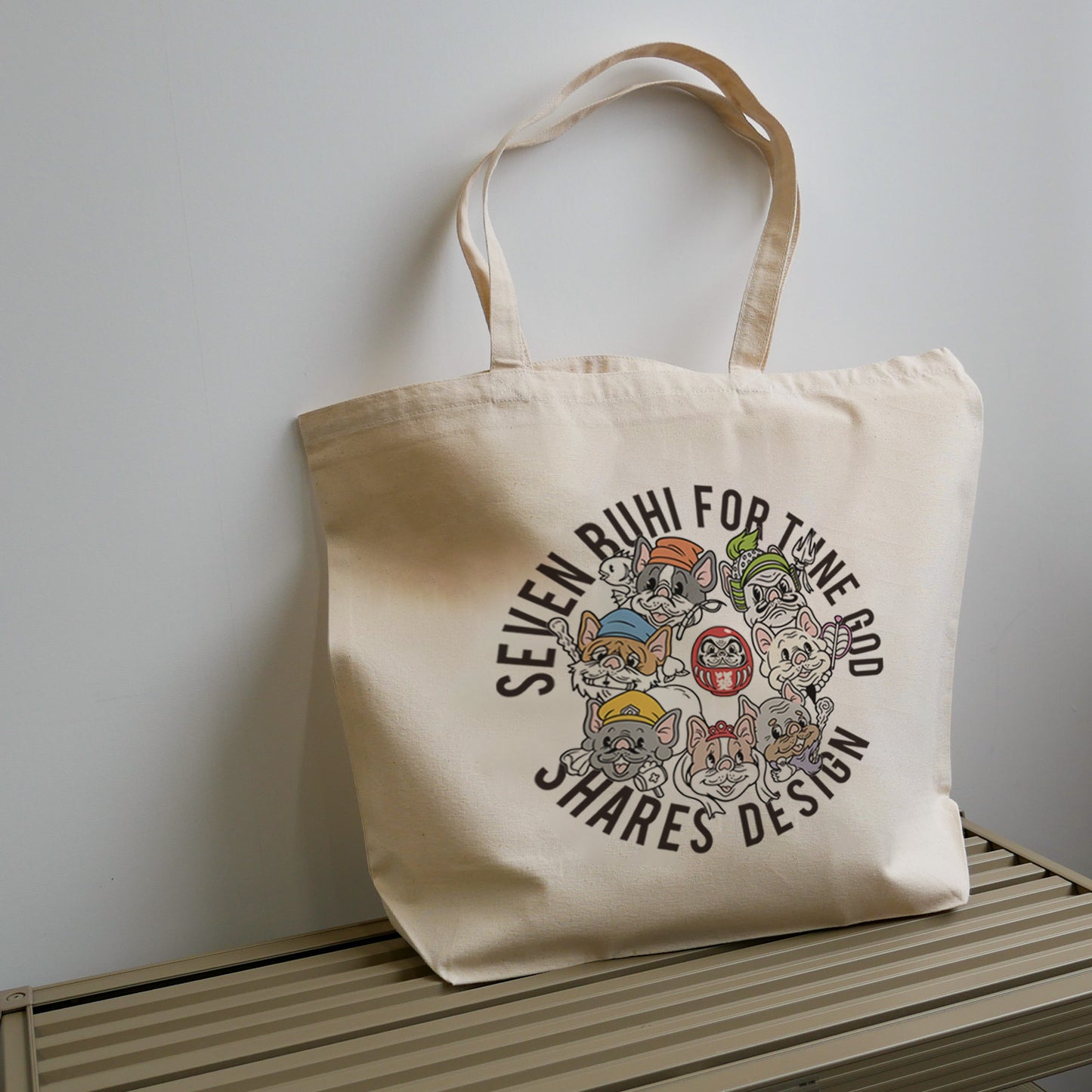 【期間限定！ 1/18 まで予約】 2026 NEW YEAR ITEM BIG TOTE BAG - 七福神/ ビッグトートバッグ（送料無料）