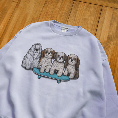 80's VTG SHIH TZU BIG CREW SWEAT / ビッグスウェット