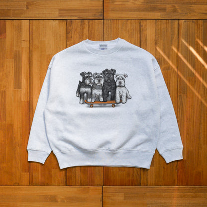 80's VTG SCHNAUZER BIG CREW SWEAT / ビッグスウェット