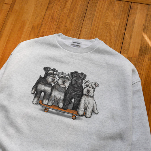 【1月中旬頃～お届け】80's VTG SCHNAUZER   BIG CREW SWEAT / ビッグスウェット