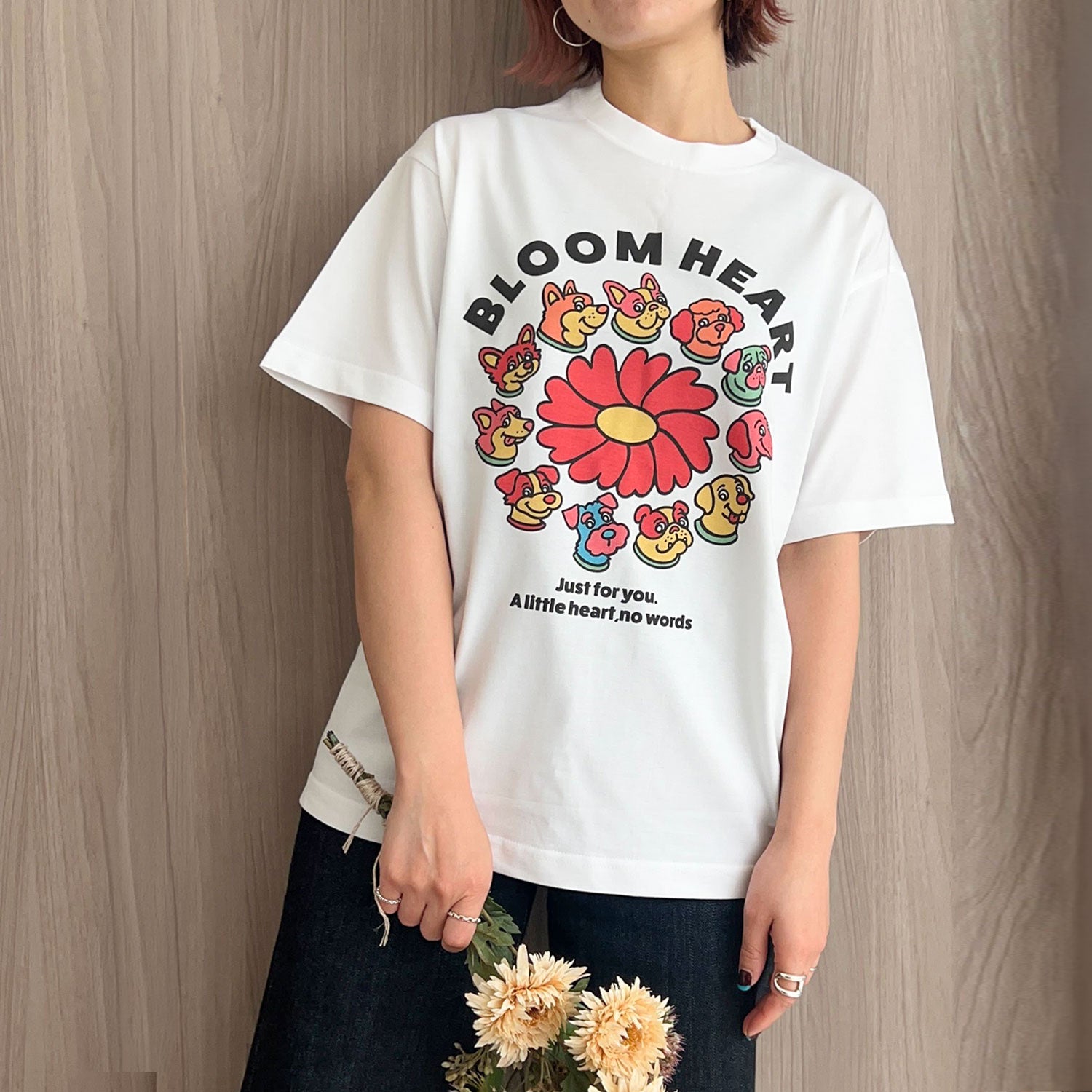 期間限定！ 5/17 まで販売中】 〈 BLOOM HEART♡〉T-SHIRTS/ 半袖 T