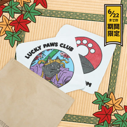 【6/22まで期間限定！】LUCKY PAWS - HAND TOWEL SET/ ハンカチセット