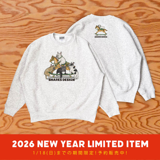 【期間限定！1/18まで予約】  2026NEW YEAR ITEM  BIG CREW SWEAT/ クルースウェット