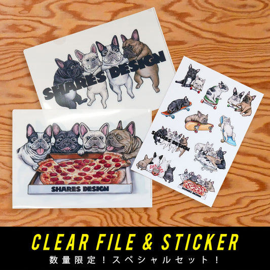 【数量限定】CLEAR FILE 2PCS & STICKER  1PCS SET