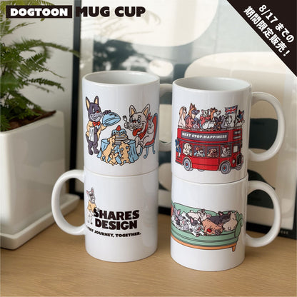 【期間限定！8/17まで販売中】〈 DOGTOON 〉MUG CUP/マグカップ