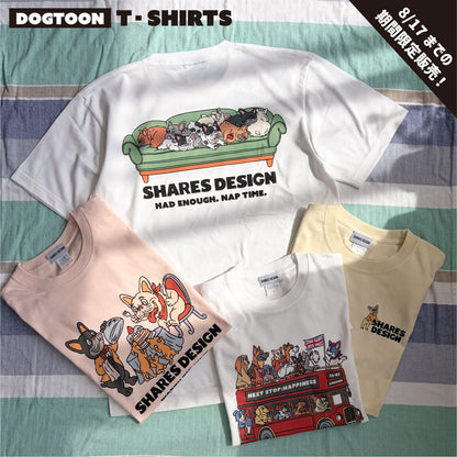 【期間限定！8/17まで販売中】〈 DOGTOON 〉T-SHIRTS/半袖Tシャツ