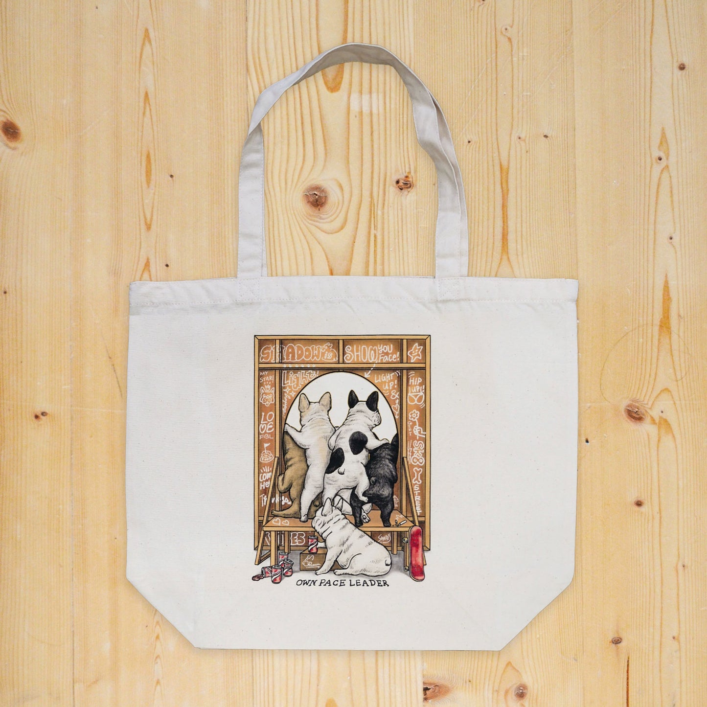 【受注生産！12/20まで予約】 “OMOTEtoURA” art by RUUU. TOTE BAG/ トートバッグ