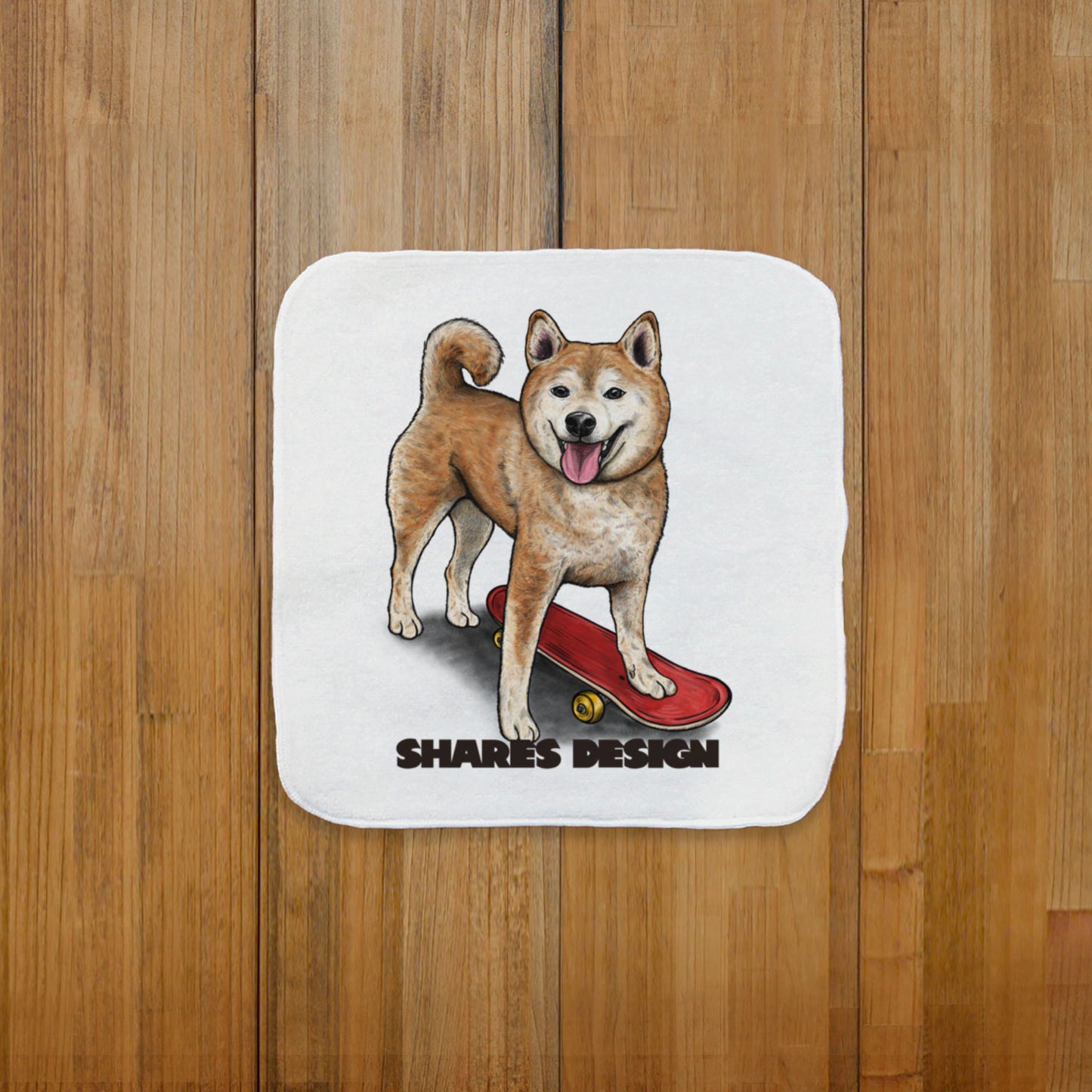 DOG SKATER-HANDTOWEL SET(送料無料)／ ハンカチ2枚セット（フレブル／ダックスフンド／柴犬　全3種）
