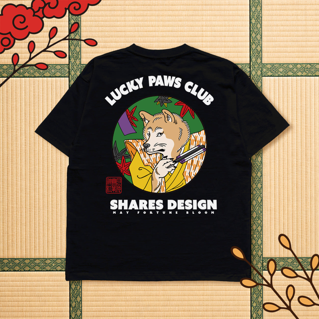 【6/22まで期間限定！】LUCKY PAWS - TEE / 半袖Ｔシャツ