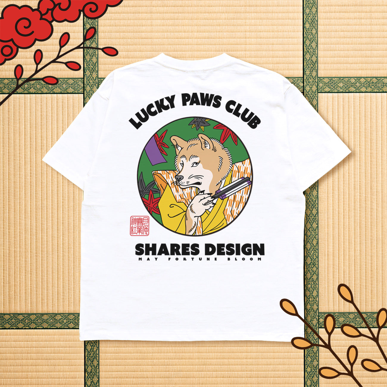 【6/22まで期間限定！】LUCKY PAWS - TEE / 半袖Ｔシャツ