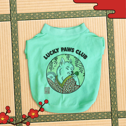 【6/22まで期間限定！】LUCKY PAWS - DOG TEE / 犬用Tシャツ