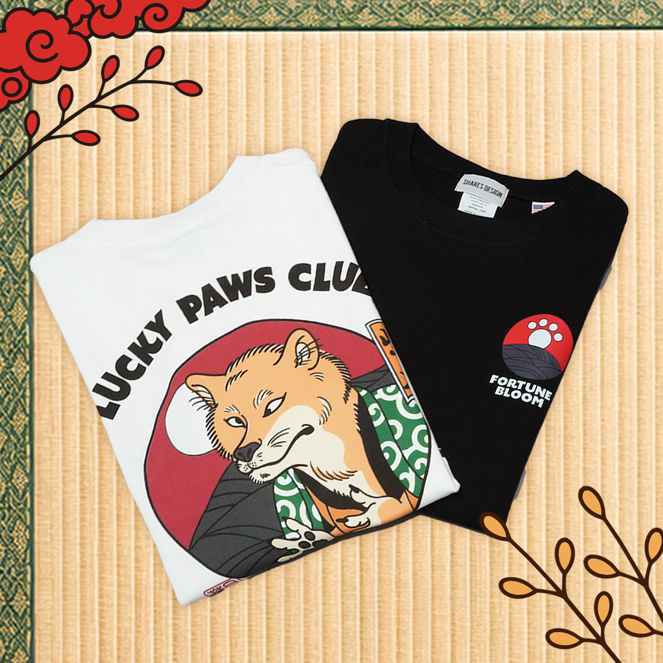 【6/22まで期間限定！】LUCKY PAWS - TEE / 半袖Ｔシャツ