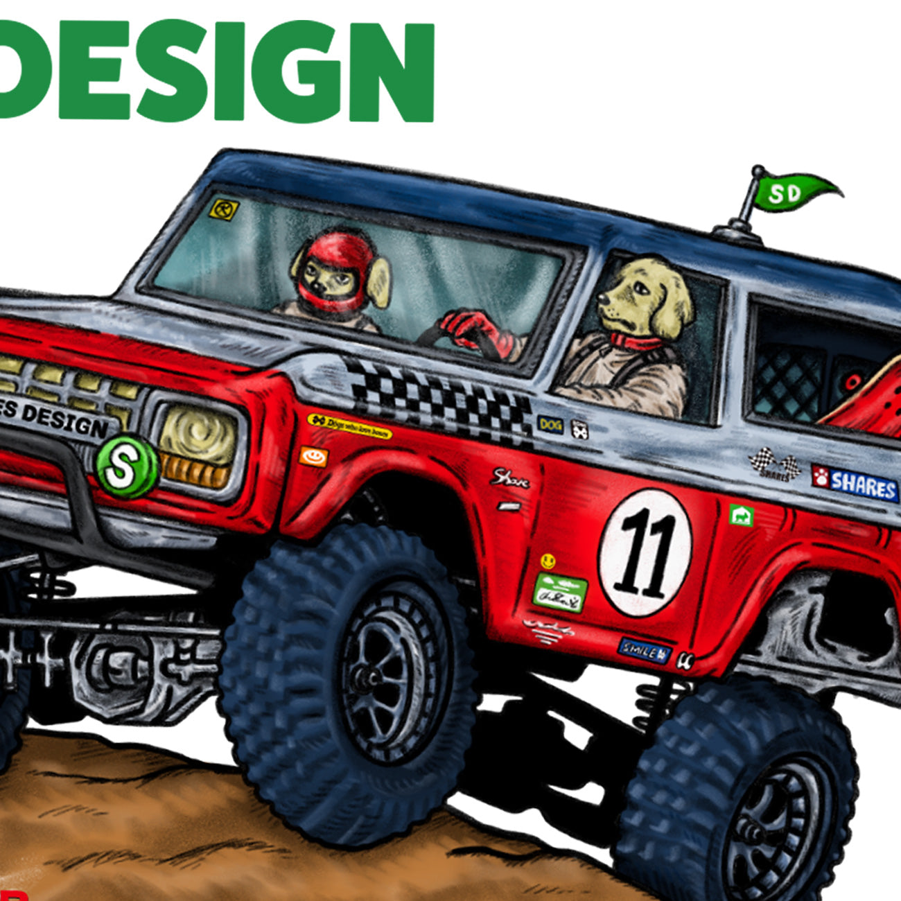 【1月中旬頃～お届け】SD-MOTOR   BIG CREW SWEAT / ビッグスウェット