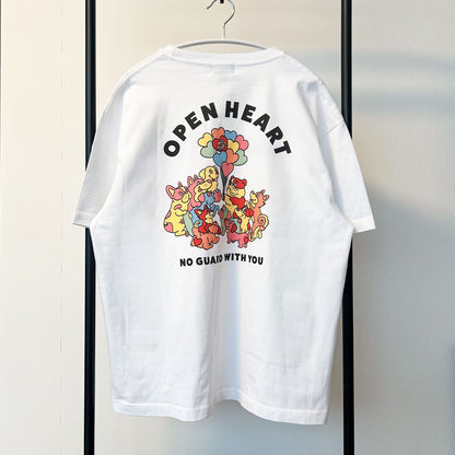 【期間限定！4/19まで販売中】 〈OPEN HEART♡〉T-SHIRTS/ 半袖Tシャツ