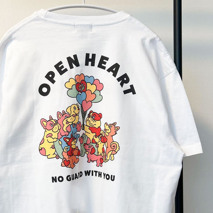 【期間限定！4/19まで販売中】 〈OPEN HEART♡〉T-SHIRTS/ 半袖Tシャツ