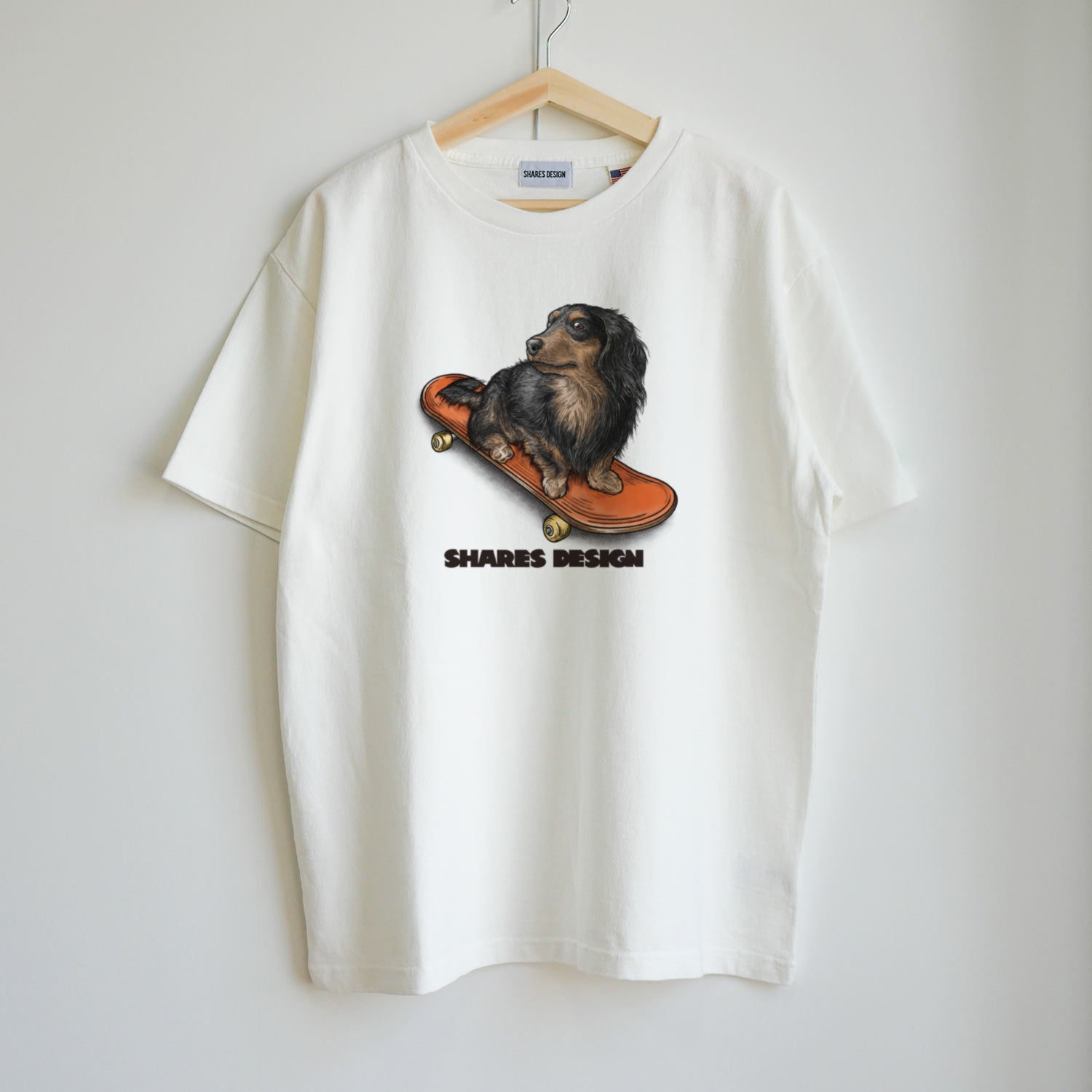 DOG SKATER-TEE／半袖 T シャツ（フレブル／ダックスフンド／柴犬 全3  
