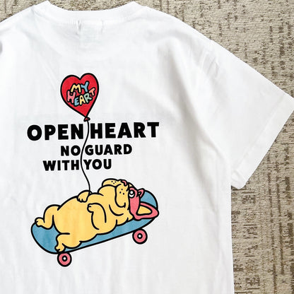 【期間限定！4/19まで販売中】 〈OPEN HEART♡〉T-SHIRTS/ 半袖Tシャツ