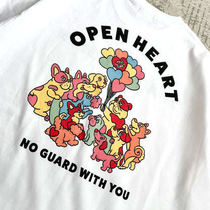 【期間限定！4/19まで販売中】 〈OPEN HEART♡〉T-SHIRTS/ 半袖Tシャツ