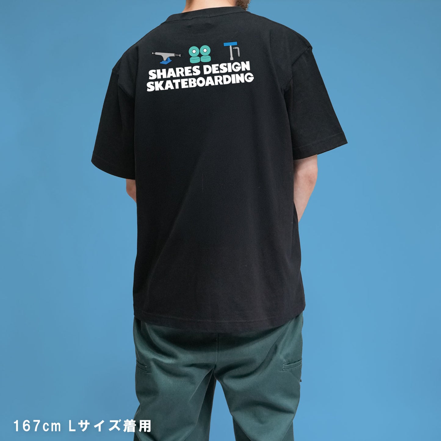 【期間限定！ 8/31 まで販売中】 SHARESDESIGN SKATEBOARDING Liberty dog city T-SHIRT / 半袖 T シャツ