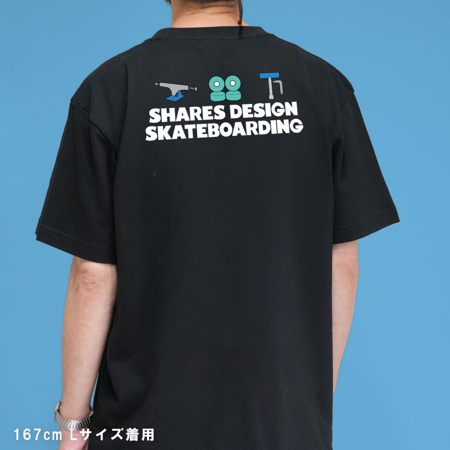 【期間限定！ 8/31 まで販売中】 SHARESDESIGN SKATEBOARDING Liberty dog city T-SHIRT / 半袖 T シャツ