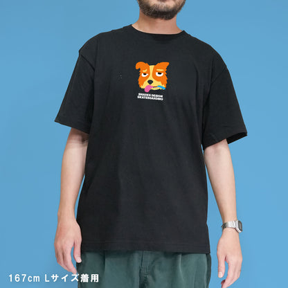 【期間限定！ 8/31 まで販売中】 SHARESDESIGN SKATEBOARDING Liberty dog city T-SHIRT / 半袖 T シャツ