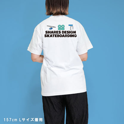 【期間限定！ 8/31 まで販売中】 SHARESDESIGN SKATEBOARDING Liberty dog city T-SHIRT / 半袖 T シャツ