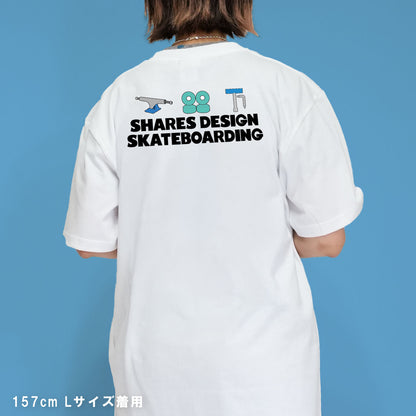 【期間限定！ 8/31 まで販売中】 SHARESDESIGN SKATEBOARDING Liberty dog city T-SHIRT / 半袖 T シャツ