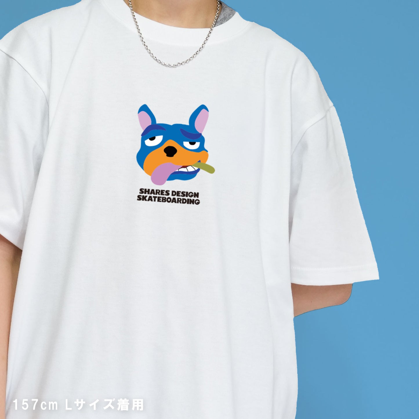 【期間限定！ 8/31 まで販売中】 SHARESDESIGN SKATEBOARDING Liberty dog city T-SHIRT / 半袖 T シャツ