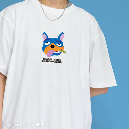 【期間限定！ 8/31 まで販売中】 SHARESDESIGN SKATEBOARDING Liberty dog city T-SHIRT / 半袖 T シャツ