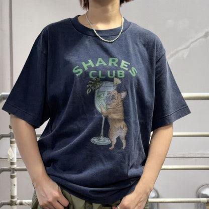 【期間限定！ 7/26 まで販売中】RUUU 描きおろし 〈 SHARES CLUB〉VINTAGE T-SHIRTS/ 半袖 T シャツ