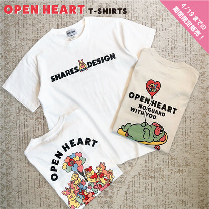 【期間限定！4/19まで販売中】 〈OPEN HEART♡〉T-SHIRTS/ 半袖Tシャツ
